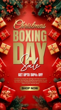 Boxing day sale Instagram Story template
