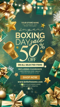 Boxing Day Sale Display Template Цифровой дисплей (9 : 16)