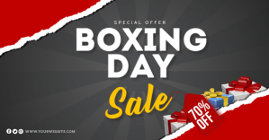 Boxing Day Sale Facebook Shared Post Template