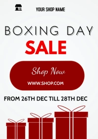boxing day sale flyer A3 template