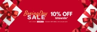 Boxing Day Sale Header Template Cabeçalho do Twitter