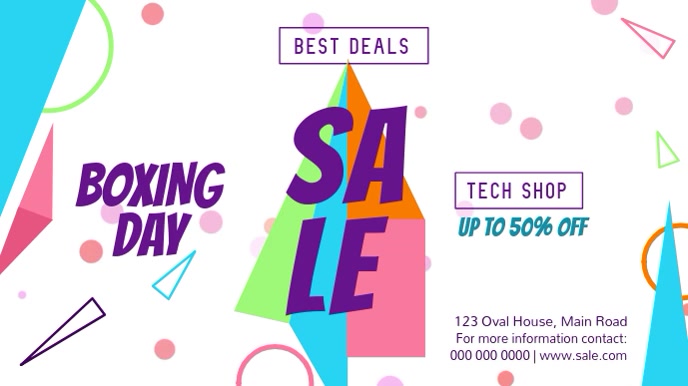 Boxing Day Sale Landscape Digital Display Video Ithempulethi Postermywall