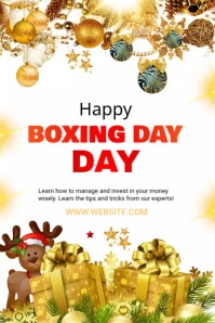 Boxing Day Sale Pinterest Graphic template