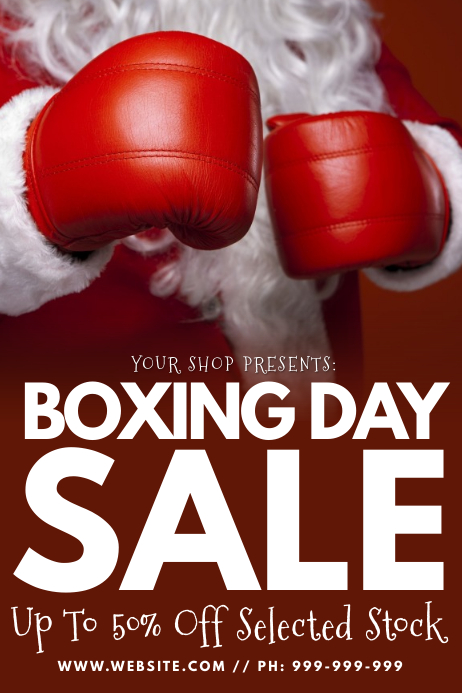 Copy Of Boxing Day Sale Poster Postermywall
