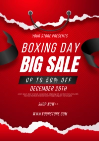 Boxing Day Sale Poster A4 template