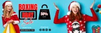 Boxing Day Sale Twitter Banner template