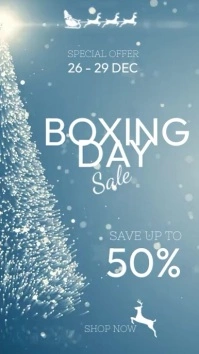 BOXING DAY SALE video Digital Display (9:16) template