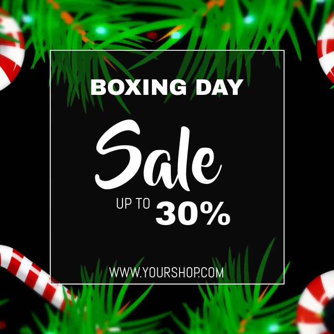 Boxing Day Sale Video Flyer Template Postermywall