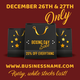 Boxing Day Sale Video Template Postermywall