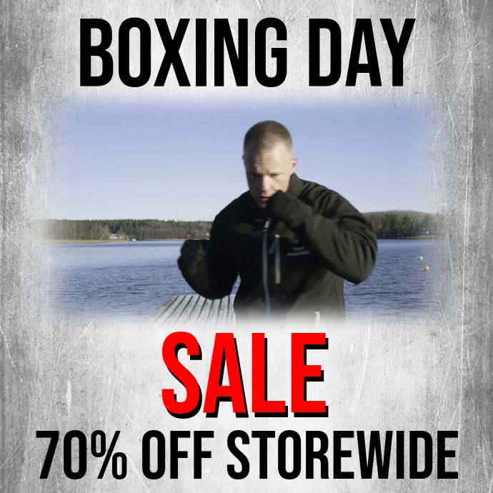 Boxing Day Sale Video Template Postermywall