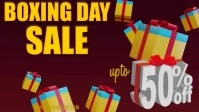 Boxing Day Template Facebook Cover Video (16:9)