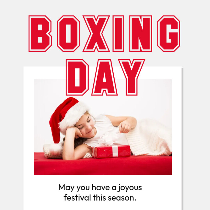 Boxing Day Template Instagram Post