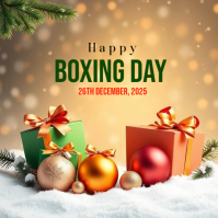 Boxing Day Vibes Logo template