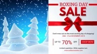 Boxing Day Winter Deals Sale Banner Facebook-omslagvideo (16: 9) template