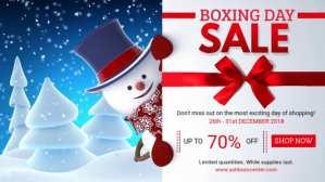 Boxing Day Winter Deals Sale Banner