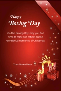 Boxing Day wishes Pinterest-Grafik template