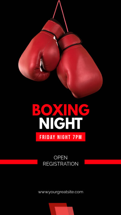 Boxing Template PosterMyWall