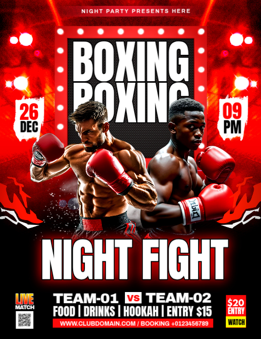 BOXING Template | PosterMyWall