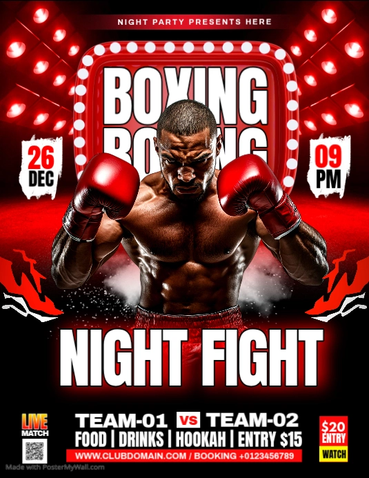 BOXING Template | PosterMyWall
