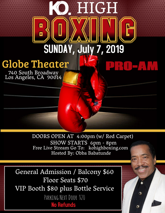 Boxing Template | PosterMyWall