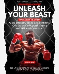 Boxing Instagram Portrait template