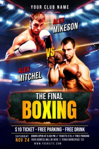 Boxing Poster template