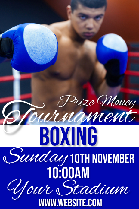 boxing Poster template