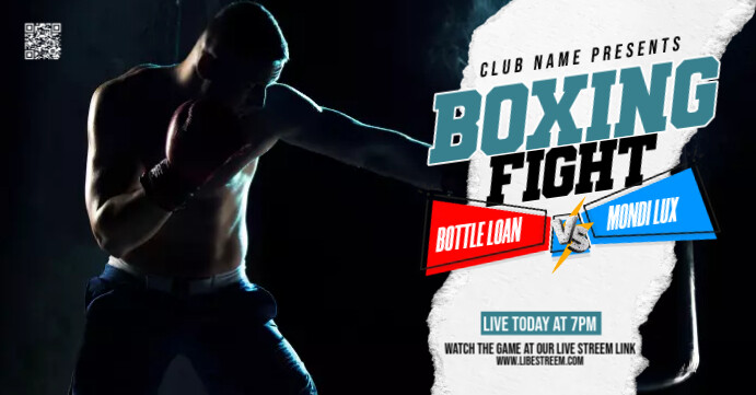 Boxing Facebook Event Cover Template | PosterMyWall