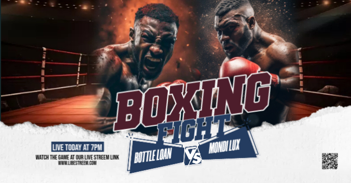 Boxing Match Promotion Template | PosterMyWall
