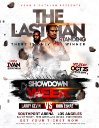 boxing fight Flyer (US Letter) template