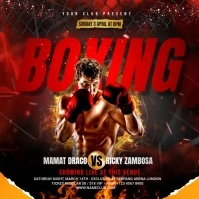 Boxing Fight Square (1:1) template