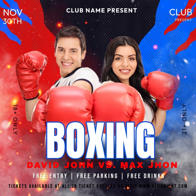 Boxing Fight Template | PosterMyWall