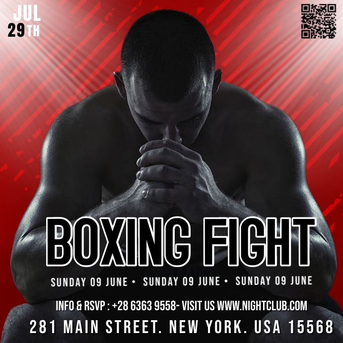 Boxing Fight Template | PosterMyWall