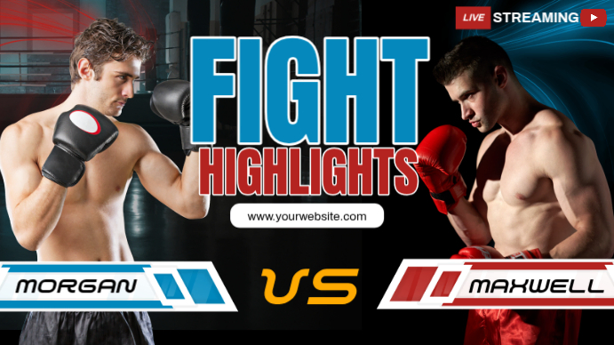 Boxing Fight Highlight Template | PosterMyWall