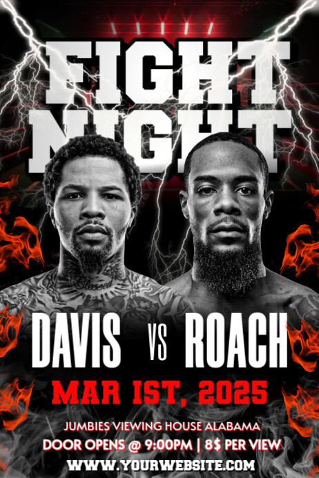 Boxing fight night Template | PosterMyWall