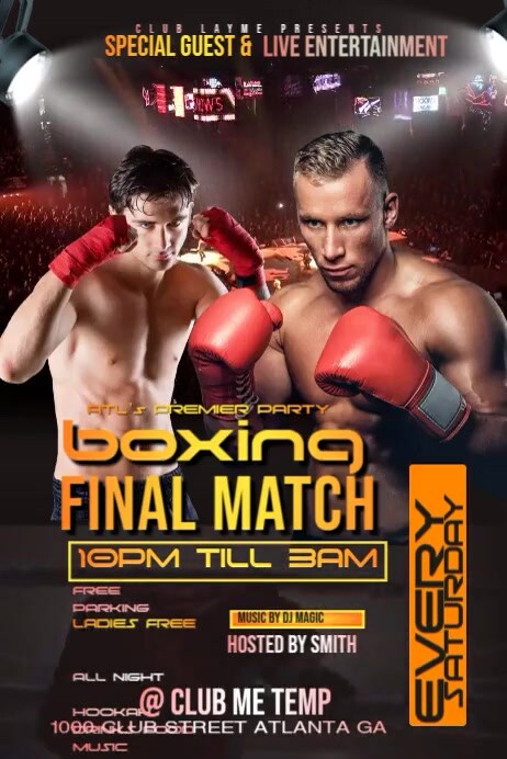 Boxing Final Match Template | PosterMyWall