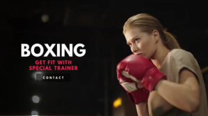 Boxing - Fitness Workout/Crossfit Video Facebook-covervideo (16:9) template