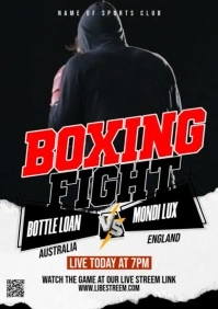 Boxing Flyer A1 template