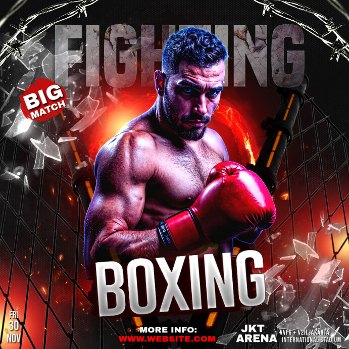 Copy of Boxing Flyer | PosterMyWall
