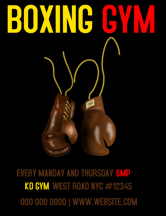 BOXING FLYER Template | PosterMyWall