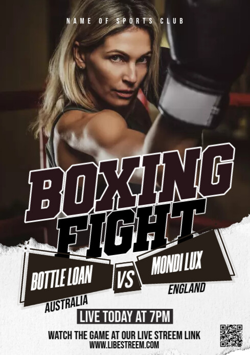 Boxing Flyer Example Boxing Flyer Template | PosterMyWall
