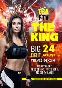 Boxing Flyer A2 template