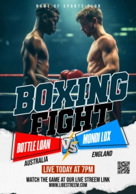 Boxing Flyer A2 template