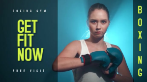 Boxing Gym Video Template YouTube Thumbnail