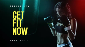 Boxing Gym Video Template YouTube-miniature