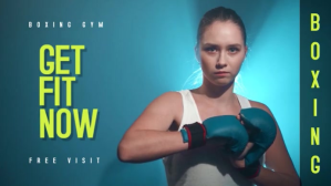 Boxing Gym Video Template YouTube-Miniaturansicht