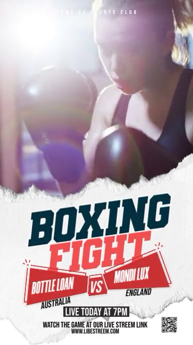Boxing Instagram Story template