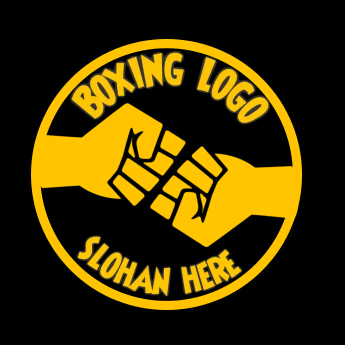 boxing logo, sport logo template