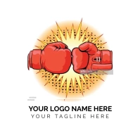 boxing logo template