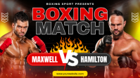 Boxing Match Ads Miniatura na YouTube template